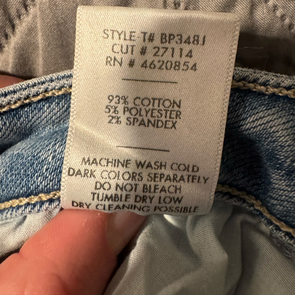 Just Black Denim | Straight Leg Frayed Jeans | Size 28 - Picture 5 of 5